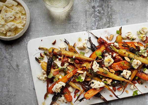 Cumin & Honey Carrot Salad with Saffy and Gremolata Dressing